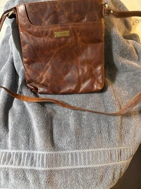 Valencia Brown Leather Crossbody Bag for Women